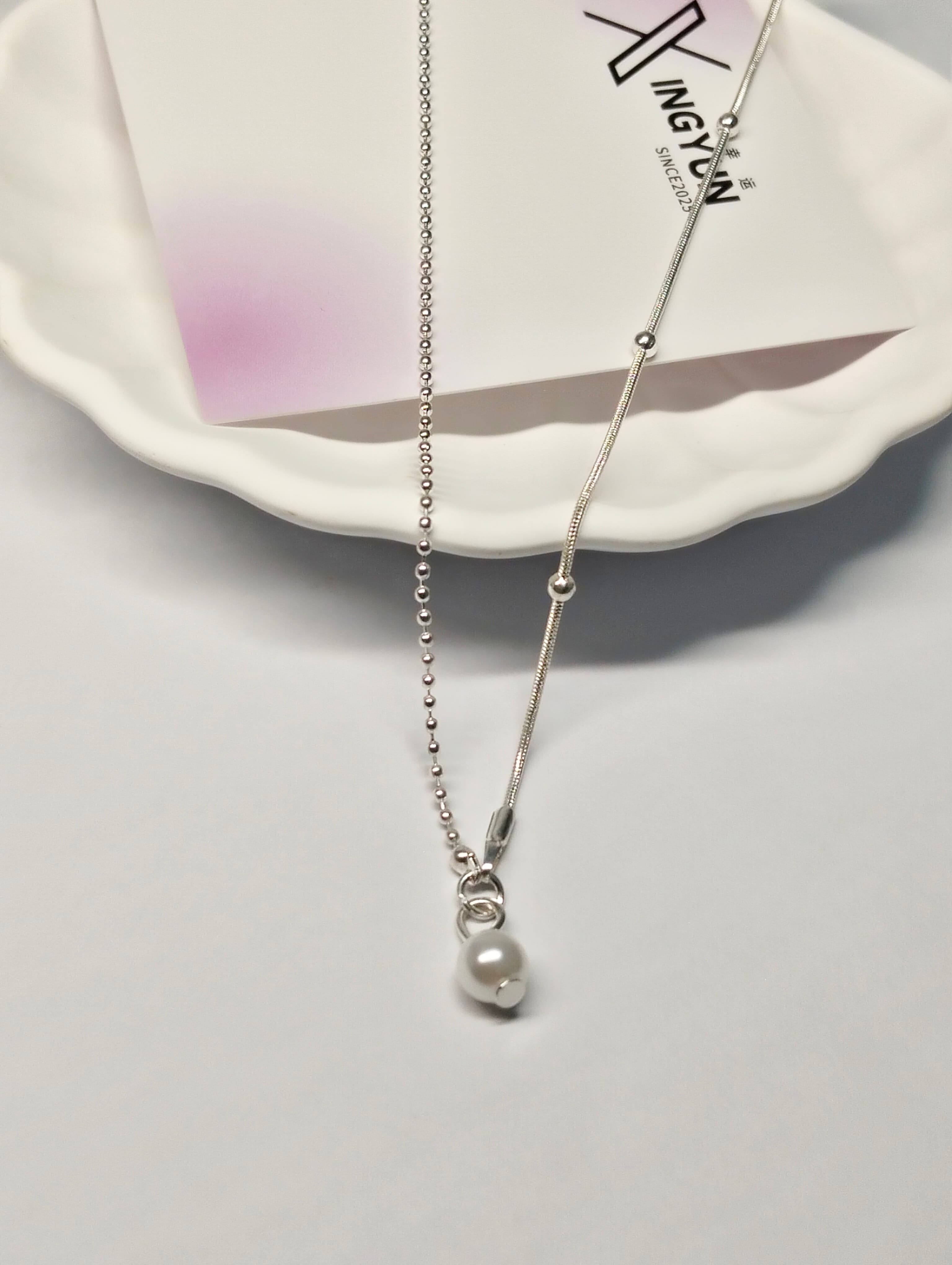 🤍 Pearl Minimalist Necklace 珍珠简约项链 🤍